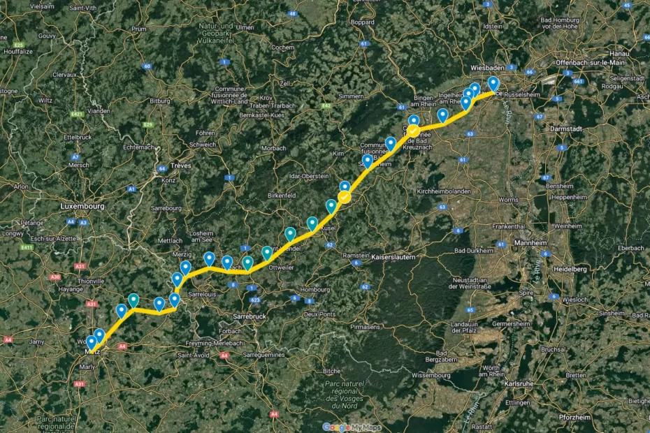 Reproduction en radio de la ligne de semaphores Metz Mayence